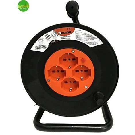 AVVOLGICAVO BTICINO 1 PRESA 16 A + 4 PRESE BIPASSO SCHUKO 10 / 16 A CAVO 15 MT. 3 AVVOLGICAVO BTICINO 1 PRESA 16 A + 4 PRESE BIPASSO SCHUKO 10 / 16 A CAVO 15 MT.