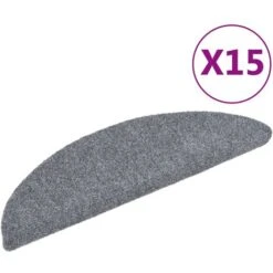 Tappetini Autoadesivi Per Scale 15 Pz 56x17x3 Cm Grigio Chiaro 8 Tappetini Autoadesivi Per Scale 15 Pz 56x17x3 Cm Grigio Chiaro -Armonia Decor 51075328 2