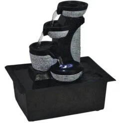 Fontana Da Interno Con Luci A LED In Poliresina