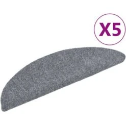 Tappetini Per Scale Adesivi 5 Pz 56x17x3 Cm Grigio Chiaro -Armonia Decor 51102389 2