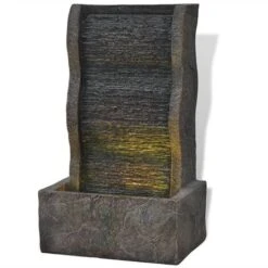 Fontana Da Interno Con Luci LED In Poliresina