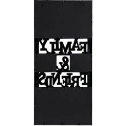 Relaxdays Cornice 10 Foto, Porta Fotografie Family & Friends, Collage Multifoto, HxLxP: 74,5 X 35 X 2 Cm, Nero -Armonia Decor 51970608 4