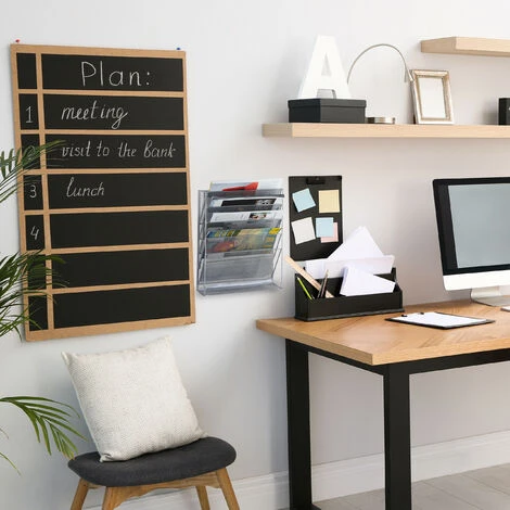 Relaxdays Porta-riviste Da Muro, Depliant Da Parete A4 Espositore Stand Per Giornali HLP: 40 X 32 X 10 Cm, Argentato 4 Relaxdays Porta-riviste Da Muro, Depliant Da Parete A4 Espositore Stand Per Giornali HLP: 40 X 32 X 10 Cm, Argentato - immagine 2