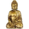 Relaxdays Buddha, Figura Da Giardino, Resistente Alle Intemperie, Buddha Seduto, In Poliresina, 30x18,5x12,5 Cm, Dorata -Armonia Decor 51980357 1