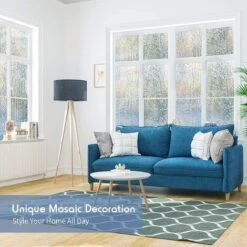 Pellicola Per Vetri Autoadesiva Elettrostatica 3D Senza Colla Pellicola Smerigliata Decorativa Riutilizzabile Per La Privacy Anti-UV Mosaico Per Finestre Per Ufficio, Cucina E Casa, 45 Cm X 100 Cm -Armonia Decor 52012075 3