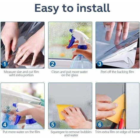 Pellicola Per Specchietti Unidirezionali Per Finestre Anti UV Resistente Al Calore Anti-sguardo Controllo Della Temperatura Pellicola Adesiva Riflettente Per La Privacy Per Finestre Home Office Store 7 Pellicola Per Specchietti Unidirezionali Per Finestre Anti UV Resistente Al Calore Anti-sguardo Controllo Della Temperatura Pellicola Adesiva Riflettente Per La Privacy Per Finestre Home Office Store - immagine 5