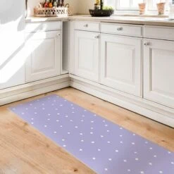 Tappeti In Vinile - Croci Bianche Disegnate Su Lilla - Pannello Dimensione HxL: 90cm X 30cm -Armonia Decor 52608719 3