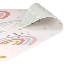 Tappeti In Vinile - Mondo Arcobaleno Con Stelle E Puntini - Pannello Dimensione HxL: 90cm X 30cm -Armonia Decor 52609726 5