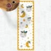 Tappeti In Vinile - Amici Indiani Addormentati Con Stelle, Luna E Cornice - Pannello Dimensione HxL: 90cm X 30cm -Armonia Decor 52609734 1