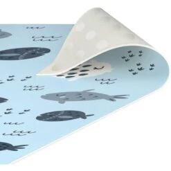 Tappeti In Vinile - Pesci Scandinavi In Blu Pastello - Pannello Dimensione HxL: 90cm X 30cm -Armonia Decor 52609750 5