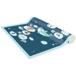 Tappeti In Vinile - Tappetino Educativo Antartico - Orso Polare Rudi Vuole Dei Pesci - Pannello Dimensione HxL: 90cm X 30cm -Armonia Decor 52609827 4