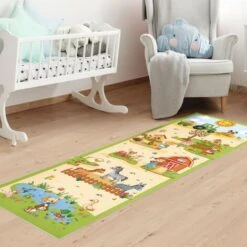 Tappeti In Vinile - Tappetino Educativo Fattoria - Lavorare In Fattoria è Divertente - Pannello Dimensione HxL: 90cm X 30cm -Armonia Decor 52609829 2