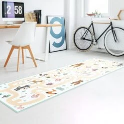 Tappeti In Vinile - Tappetino Educativo Animali - Amici Sul Sentiero Nel Bosco - Pannello Dimensione HxL: 90cm X 30cm -Armonia Decor 52609866 3