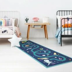 Tappeti In Vinile - Tappetino Educativo Spazio - Ritorno Alla Navicella - Pannello Dimensione HxL: 90cm X 30cm -Armonia Decor 52609870 2