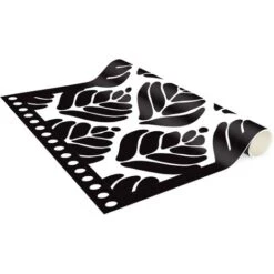 Tappeti In Vinile - Foglie Di Palma Stilizzate Con Travi - Pannello Dimensione HxL: 90cm X 30cm -Armonia Decor 52609910 4