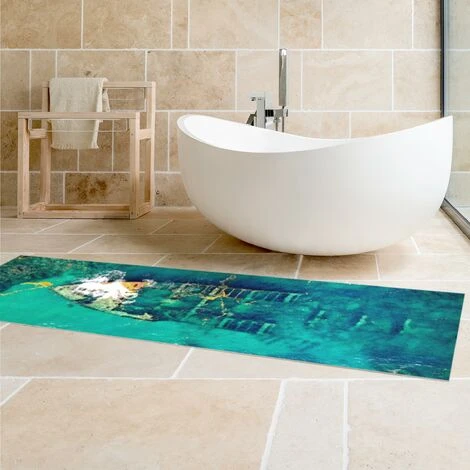 Tappeti In Vinile - Top View Relitto Di Nave Nel Mare - Pannello Dimensione HxL: 90cm X 30cm 4 Tappeti In Vinile - Top View Relitto Di Nave Nel Mare - Pannello Dimensione HxL: 90cm X 30cm - immagine 2