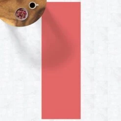 Tappeti In Vinile - Rosso Vermiglio - Pannello Dimensione HxL: 90cm X 30cm