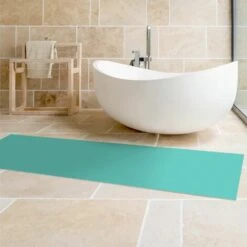Tappeti In Vinile - Turchese - Pannello Dimensione HxL: 90cm X 30cm -Armonia Decor 52609995 3