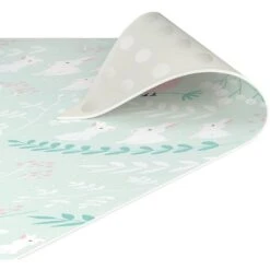 Tappeti In Vinile - Coniglietti Bianchi E Uccellini Rosa Nella Boscaglia - Pannello Dimensione HxL: 90cm X 30cm -Armonia Decor 52610039 5