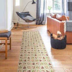 Tappeti In Vinile - Rose Vintage E Ortensie - Pannello Dimensione HxL: 90cm X 30cm -Armonia Decor 52610046 3