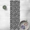 Tappeti In Vinile - Pois China Bianchi Su Nero - Pannello Dimensione HxL: 90cm X 30cm -Armonia Decor 52610093 1