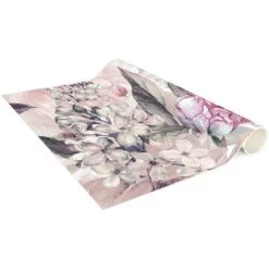 Tappeti In Vinile - Trama Di Peonie Delicate In Acquerello - Pannello Dimensione HxL: 90cm X 30cm -Armonia Decor 52610095 4