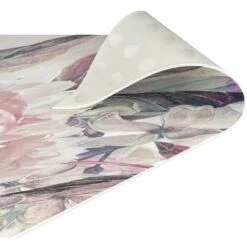 Tappeti In Vinile - Trama Di Peonie Delicate In Acquerello - Pannello Dimensione HxL: 90cm X 30cm -Armonia Decor 52610095 5