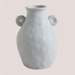 SKLUM Vaso In Ceramica Seth Bianco Antico