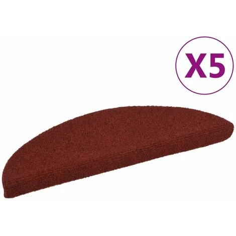 Tappetini Adesivi Per Scale 5 Pz Rossi 56x17x3 Cm Agugliati 4 Tappetini Adesivi Per Scale 5 Pz Rossi 56x17x3 Cm Agugliati - immagine 2