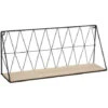 ATMOSPHERA Mensola Da Parete In Legno E Metallo 48x12x20cm