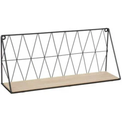 ATMOSPHERA Mensola Da Parete In Legno E Metallo 48x12x20cm