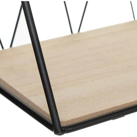 ATMOSPHERA Mensola Da Parete In Legno E Metallo 48x12x20cm 4 ATMOSPHERA Mensola Da Parete In Legno E Metallo 48x12x20cm - immagine 2