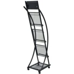 Portariviste 40x32x131 Cm Nero A4 VidaXL 10 Portariviste 40x32x131 Cm Nero A4 VidaXL -Armonia Decor 5429227 4