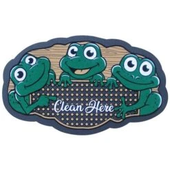 Zerbino Moderno Asciuga Passi Con Retro Antiscivolo Prodotto Italiano Modello Rane