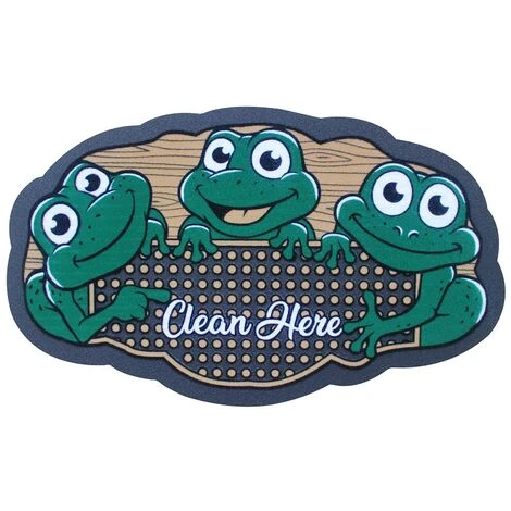 Zerbino Moderno Asciuga Passi Con Retro Antiscivolo Prodotto Italiano Modello Rane 3 Zerbino Moderno Asciuga Passi Con Retro Antiscivolo Prodotto Italiano Modello Rane