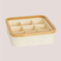 SKLUM Organizer In Bambù Korbin Bianco