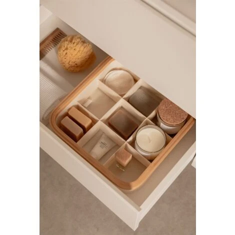 SKLUM Organizer In Bambù Korbin Bianco 4 SKLUM Organizer In Bambù Korbin Bianco - immagine 2