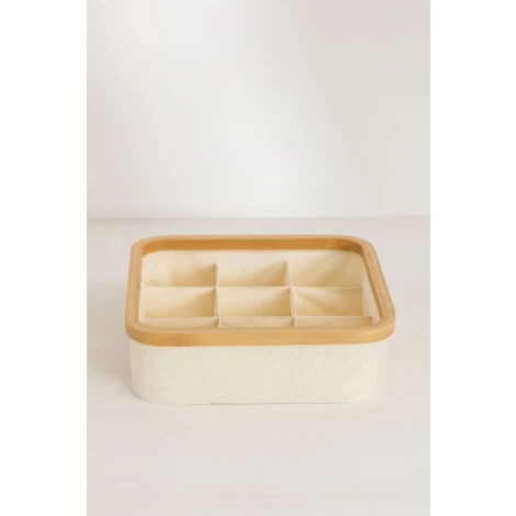 SKLUM Organizer In Bambù Korbin Bianco 6 SKLUM Organizer In Bambù Korbin Bianco - immagine 4