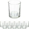 Relaxdays Set Da 12 Portacandele In Vetro, Design Decorativo Per Centrotavola E Salotto, H X D: 8,5 X 7 Cm, Trasparente -Armonia Decor 55486729 1