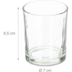 Relaxdays Set Da 12 Portacandele In Vetro, Design Decorativo Per Centrotavola E Salotto, H X D: 8,5 X 7 Cm, Trasparente 10 Relaxdays Set Da 12 Portacandele In Vetro, Design Decorativo Per Centrotavola E Salotto, H X D: 8,5 X 7 Cm, Trasparente -Armonia Decor 55486729 4