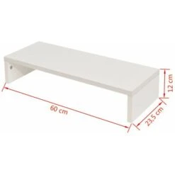 Nova Supporto Per Monitor In Legno Alzatina Per Monitor TV Vari Colori Colore : Bianco -Armonia Decor 56068350 5