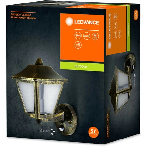 LEDVANCE Lampada Da Esterno LED A Parete, E27, ENDURA® CLASSIC TRADITION ALU / 220…240 V, Materiale: Alluminio, IP44 4 LEDVANCE Lampada Da Esterno LED A Parete, E27, ENDURA® CLASSIC TRADITION ALU / 220…240 V, Materiale: Alluminio, IP44 - immagine 2