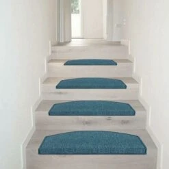 Tappeto Copri Gradini Salva Scalino Scala Adesivo Antiscivolo 100% Made In Italy - Blu -Armonia Decor 57704349 5
