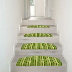 Tappeto Coprigradini 3D Salvagradini Scala Antiscivolo Adesivo 100% Made In Italy - Verde -Armonia Decor 57704351 5