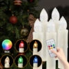 Randaco Candele A LED Candele Natalizie Luci Di Candele Decorazione Natalizia Matrimonio Caldo Bianco+RGB 60x 2 Randaco Candele A LED Candele Natalizie Luci Di Candele Decorazione Natalizia Matrimonio Caldo Bianco+RGB 60x -Armonia Decor 57705321 1