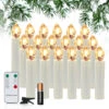 Randaco Candele A LED Candele Natalizie Luci Di Candele Decorazione Natalizia DEGURAZIONE WEDICE CALDO BIANCO CON BATTERE 50X -Armonia Decor 57705328 1