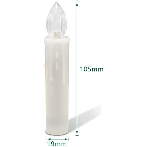 Randaco Candele A LED Candele Natalizie Luci Di Candele Decorazione Natalizia DEGURAZIONE WEDICE CALDO BIANCO CON BATTERE 50X 4 Randaco Candele A LED Candele Natalizie Luci Di Candele Decorazione Natalizia DEGURAZIONE WEDICE CALDO BIANCO CON BATTERE 50X - immagine 2