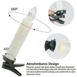 Randaco Candele A LED Candele Natalizie Luci Di Candele Decorazione Natalizia DEGURAZIONE WEDICE CALDO BIANCO CON BATTERE 50X 9 Randaco Candele A LED Candele Natalizie Luci Di Candele Decorazione Natalizia DEGURAZIONE WEDICE CALDO BIANCO CON BATTERE 50X -Armonia Decor 57705328 3