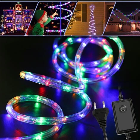 Randaco Luce A Corda LED, Luce A Corda, Per Esterni/interni, Lanterna A Stecca, Luce A Corda 20M RGB 3 Randaco Luce A Corda LED, Luce A Corda, Per Esterni/interni, Lanterna A Stecca, Luce A Corda 20M RGB