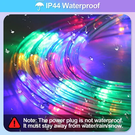 Randaco Luce A Corda LED, Luce A Corda, Per Esterni/interni, Lanterna A Stecca, Luce A Corda 20M RGB 4 Randaco Luce A Corda LED, Luce A Corda, Per Esterni/interni, Lanterna A Stecca, Luce A Corda 20M RGB - immagine 2